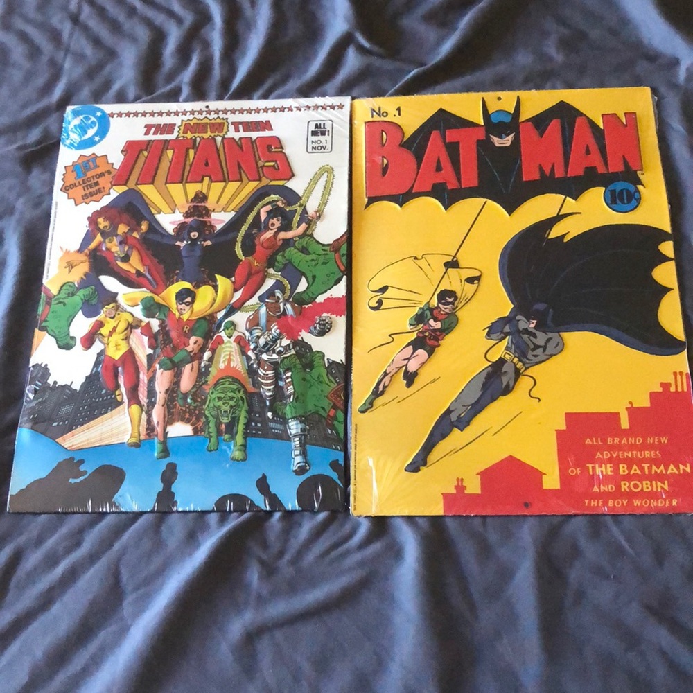Metal Comic Wall Art Decor Batman Teen Titans Set